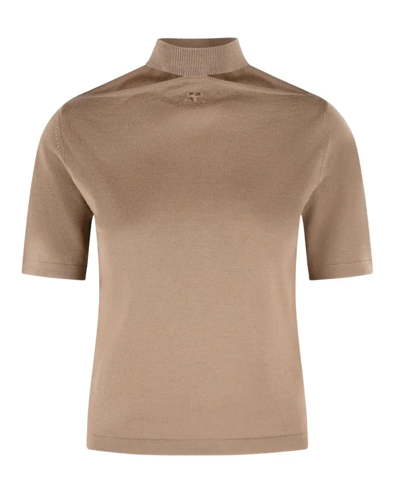 Courrèges Besticktes Oberteil - Nude Nude