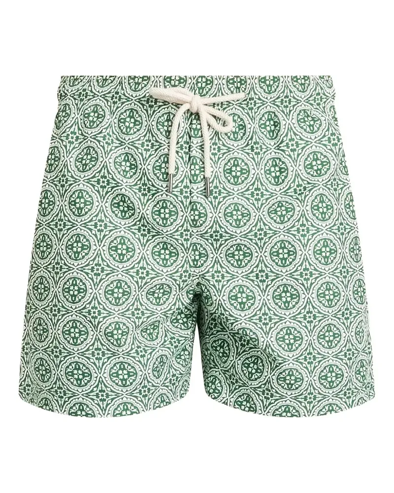 PENINSULA Montecristo geometric-print swim trunks - Grün Grün