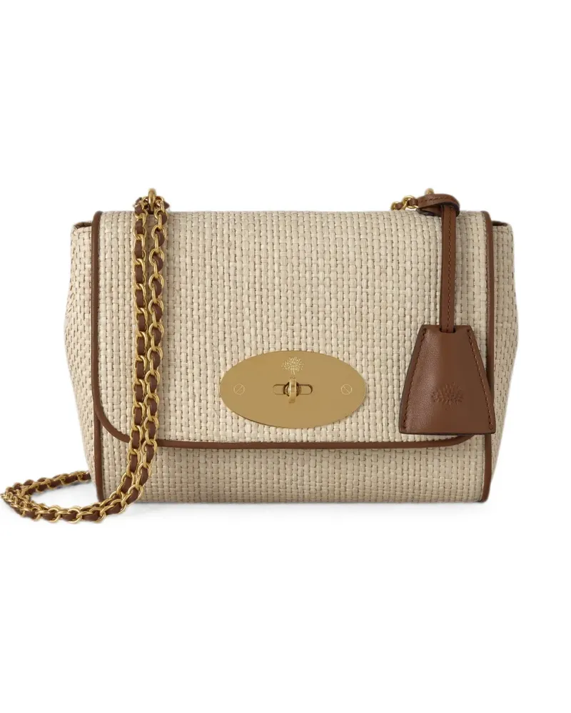 Mulberry Lily raffia shoulder bag - Nude Nude