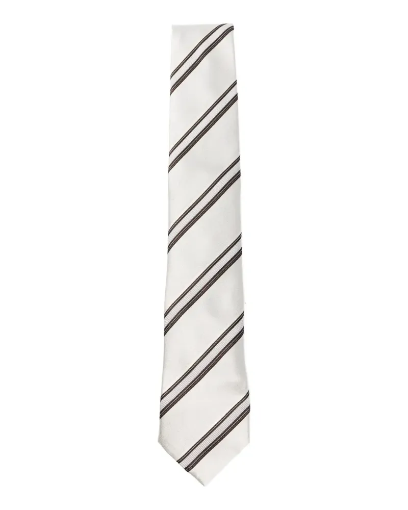 Brunello Cucinelli striped tie - Grau Grau