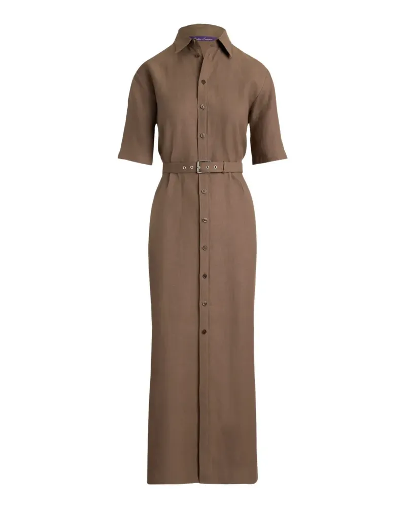 Ralph Lauren belted linen maxi dress - Braun Braun