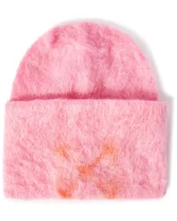 OFF-WHITE Beanie mit Intarsien-Logo Rosa