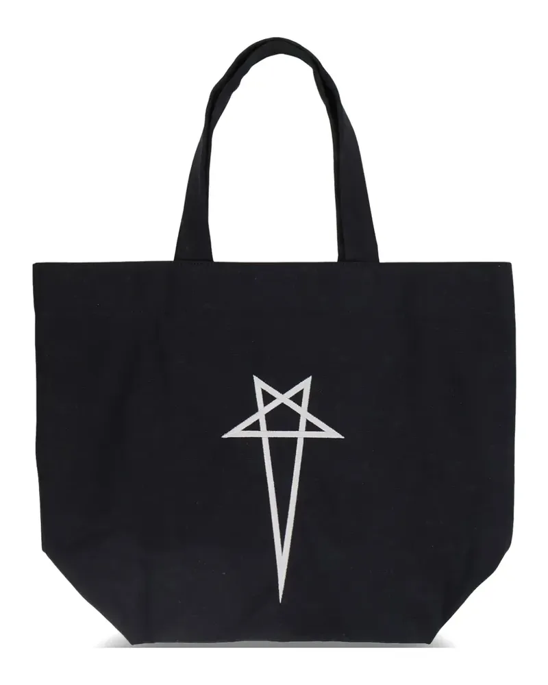 Rick Owens star-graphic shoulder bag - Schwarz Schwarz