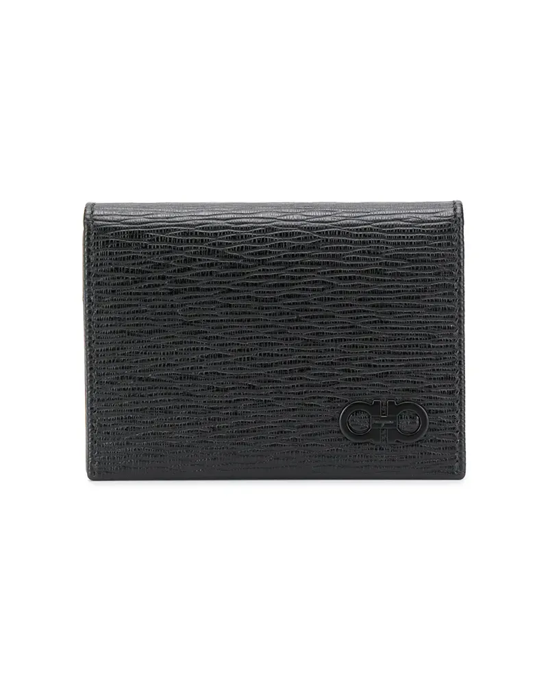 Ferragamo Texturiertes Kartenetui - Schwarz Schwarz