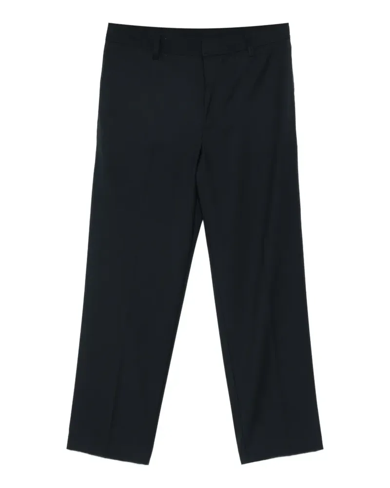 Emporio Armani logo detail wool trousers - Schwarz Schwarz