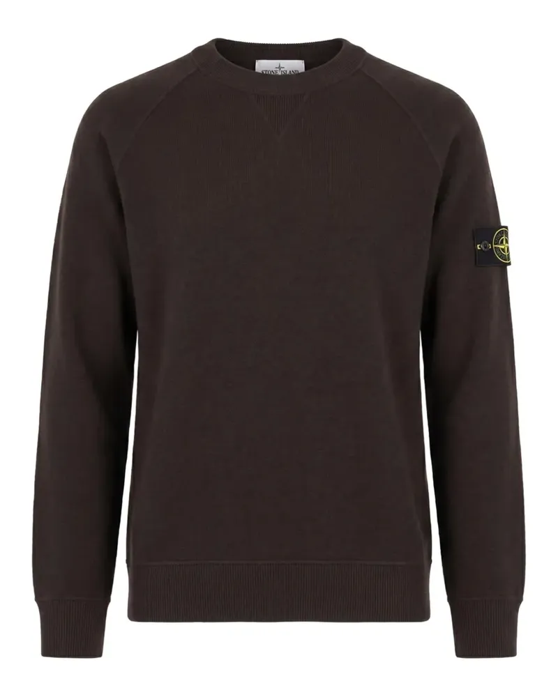 Stone Island logo-patch raglan-sleeve sweater - Braun Braun