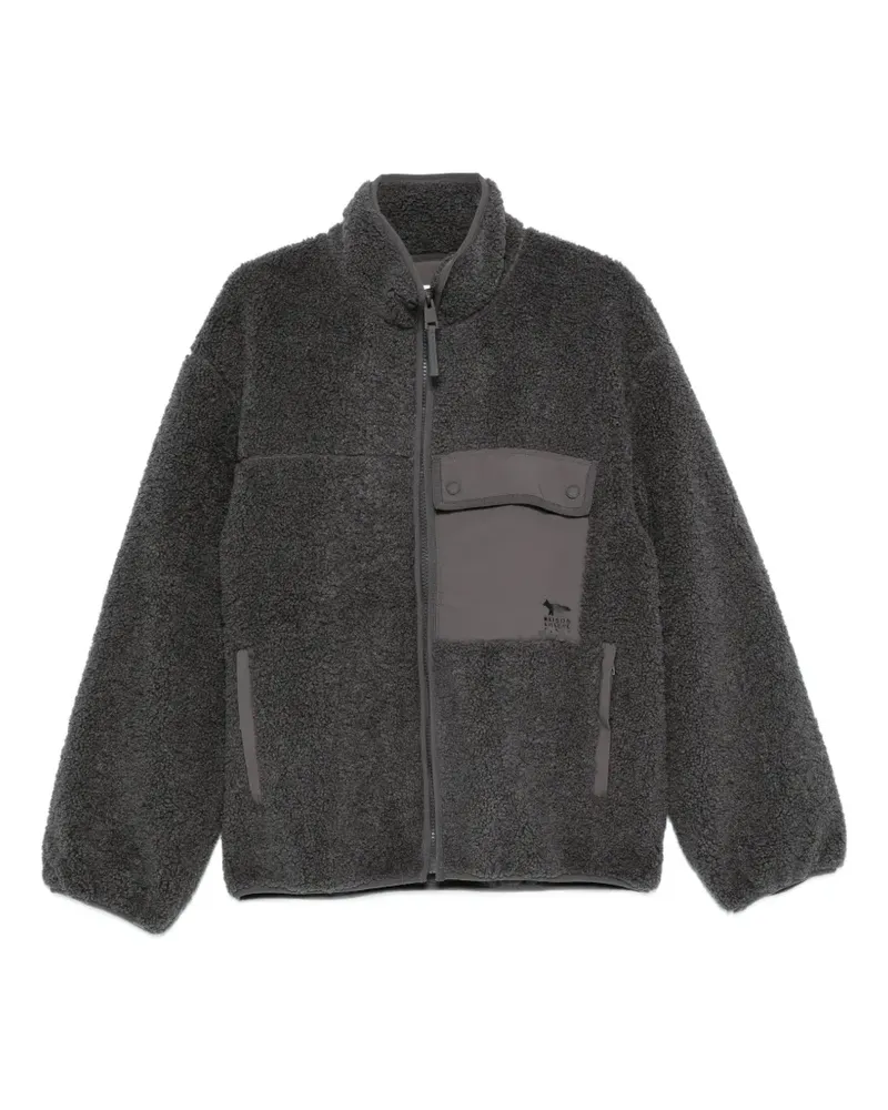 Kitsuné Fleecejacke mit Einsätzen - Grau Grau