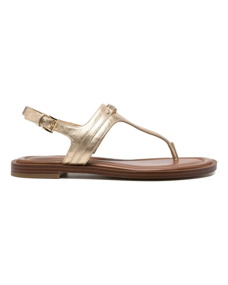 Michael Kors Mandy T-strap flat sandals - Gold Gold