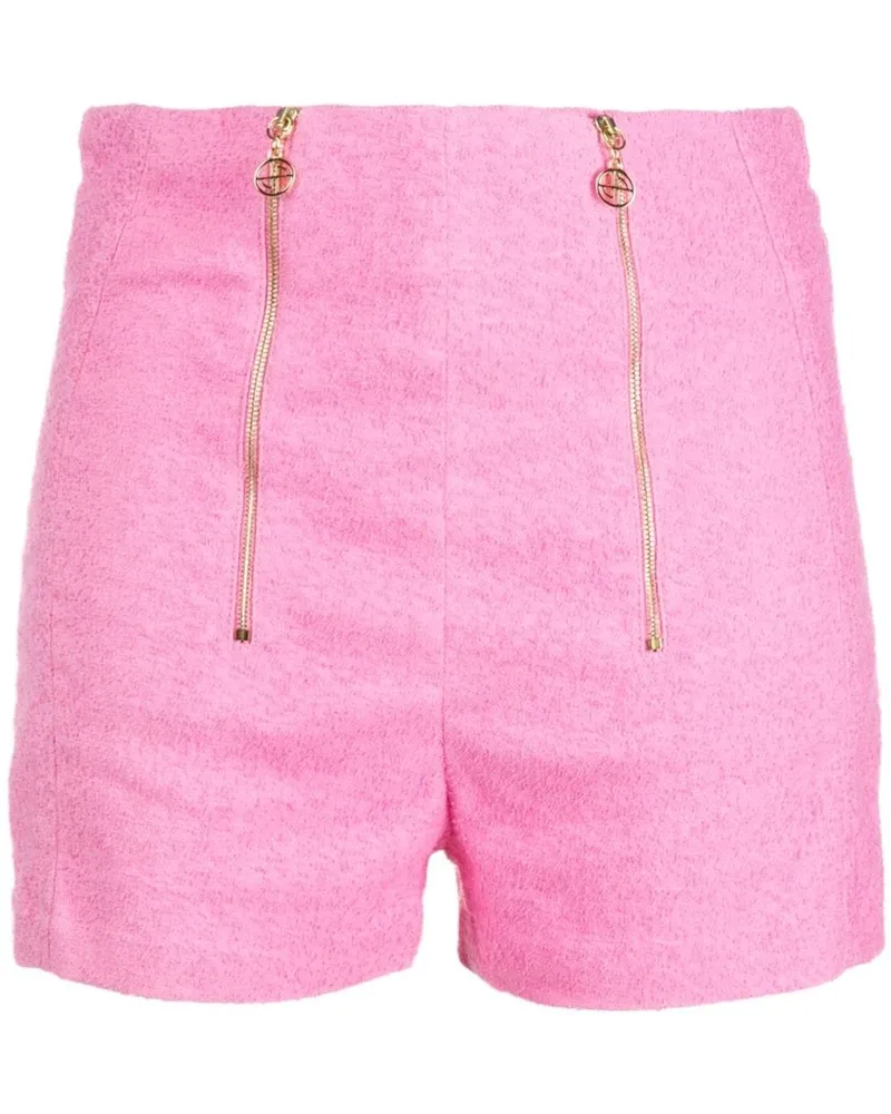 Patou Tweed-Shorts mit Reißverschlussdetail - Rosa Rosa