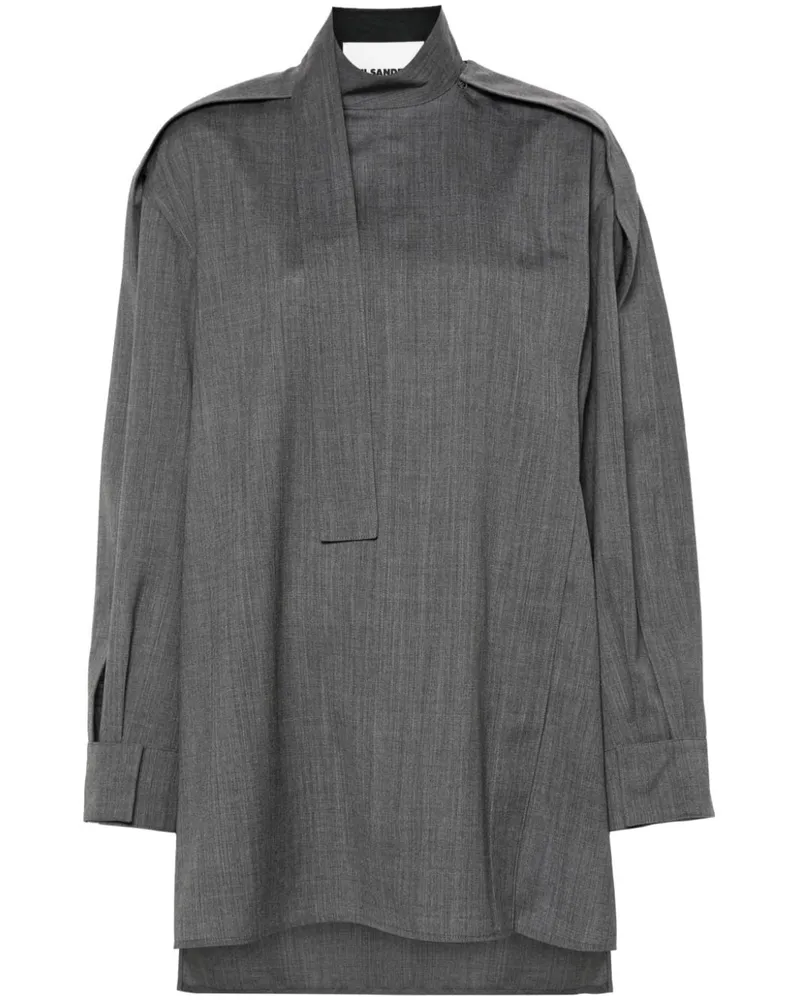 Jil Sander Klassische Bluse - Grau Grau