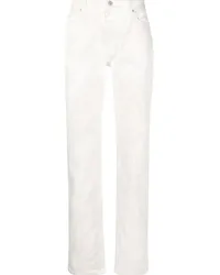 Maison Margiela Slim-Fit-Jeans mit Bleach-Effekt Weiß