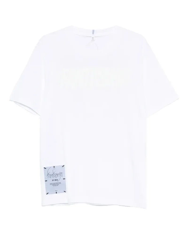 McQ logo-patch graphic-print T-shirt - Weiß Weiß