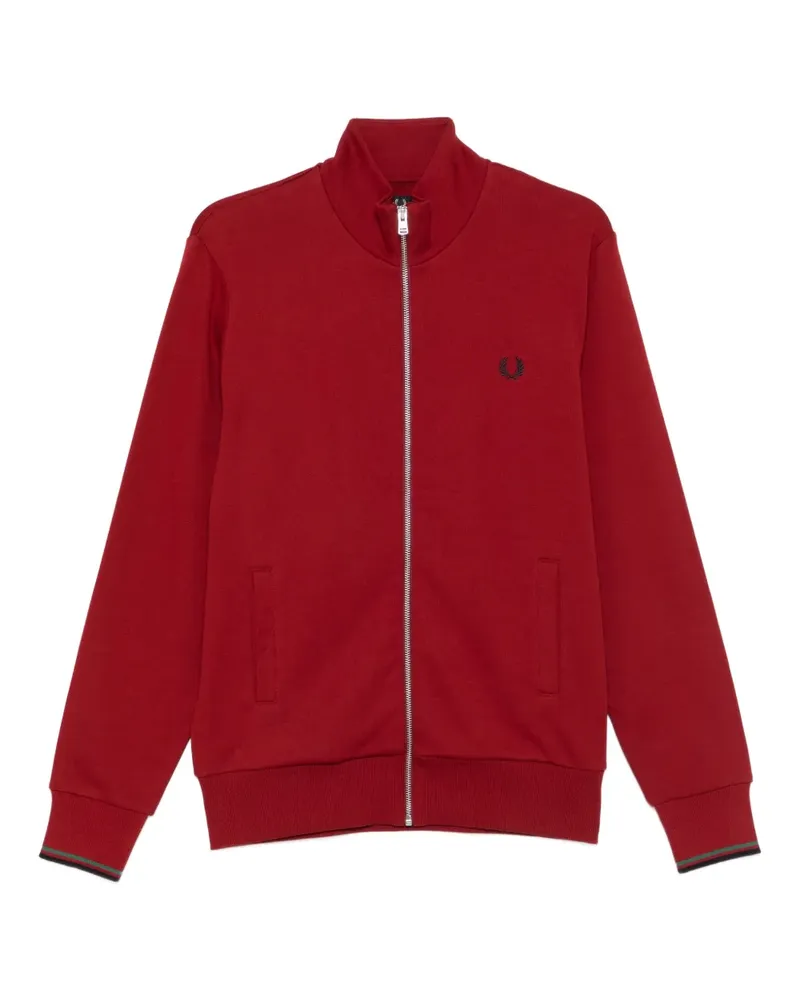 Fred Perry Sweatshirtjacke mit Reißverschluss - Rot Rot