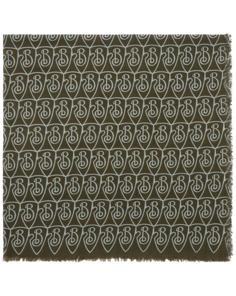 Burberry B Shield Schal - Grün Grün