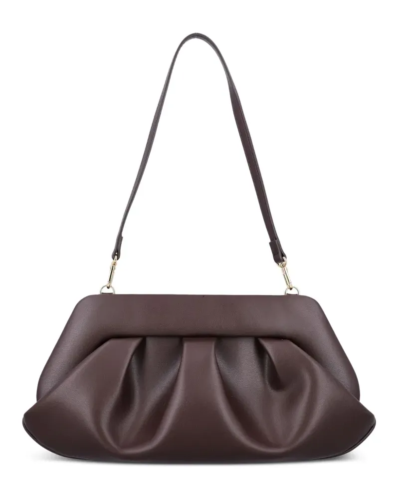 THEMOIRÈ Emera Clutch mit Falten - Braun Braun