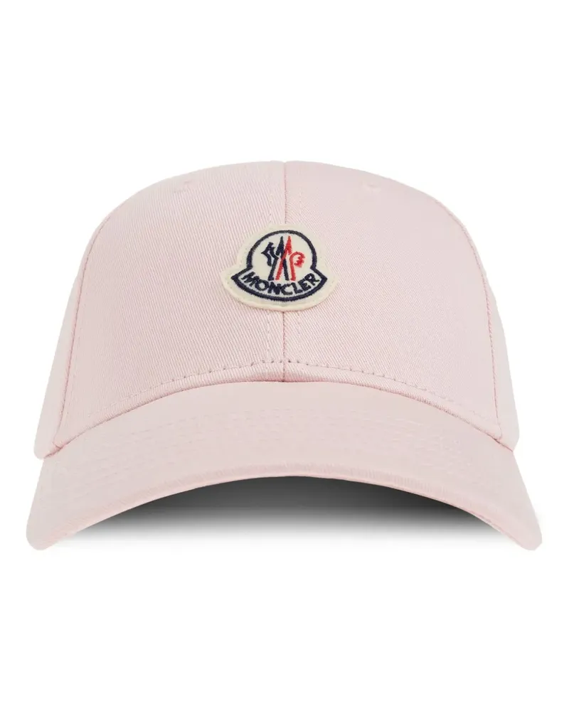 Moncler Baseballkappe mit Logo-Patch - Rosa Rosa