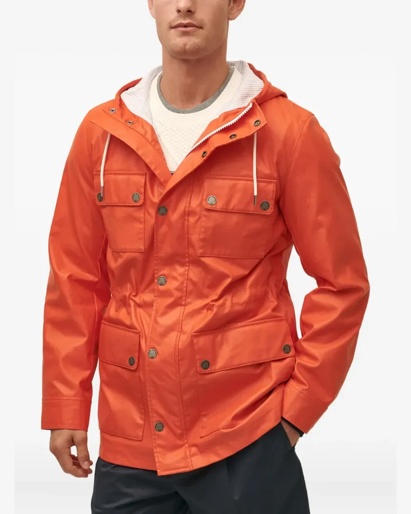 Brooks Brothers Regenmantel mit Kapuze - Orange Orange