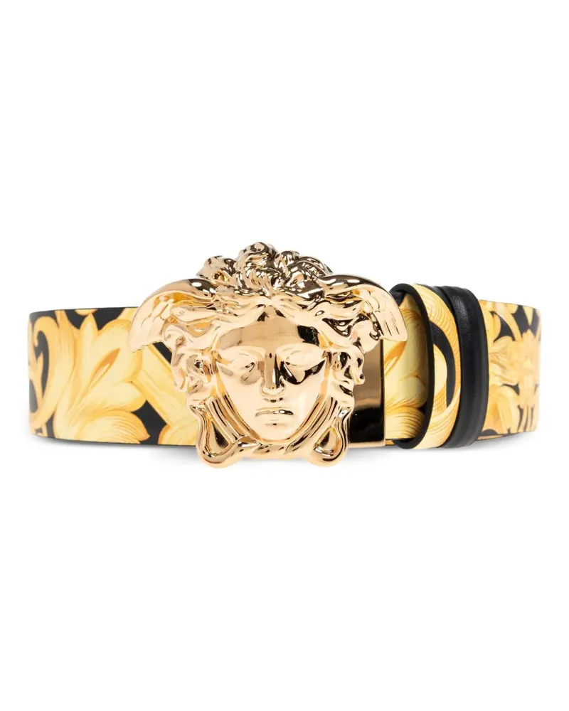 Versace Gürtel mit Medusa-Kopf-Schnalle - Schwarz Schwarz