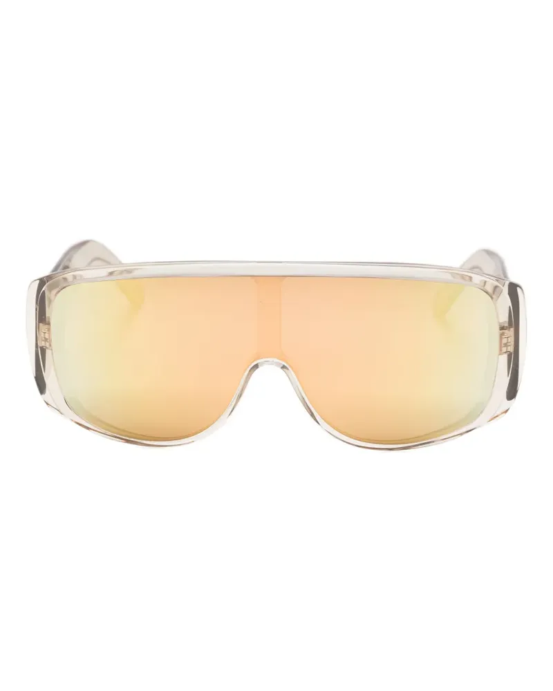 Maison Margiela Sonnenbrille mit Shield-Gestell - Nude Nude