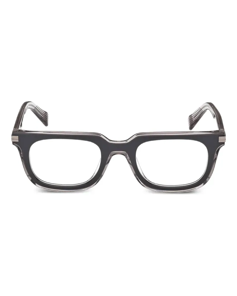 Ermenegildo Zegna square-frame glasses - Grau Grau