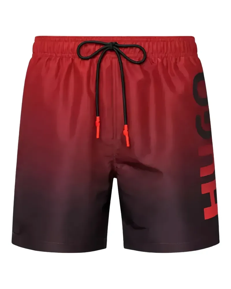 HUGO BOSS Badeshorts mit Farbverlauf - Rot Rot