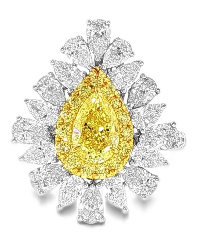 HYT Jewelry diamond 2-in-1 pendant and ring - Silber Silber
