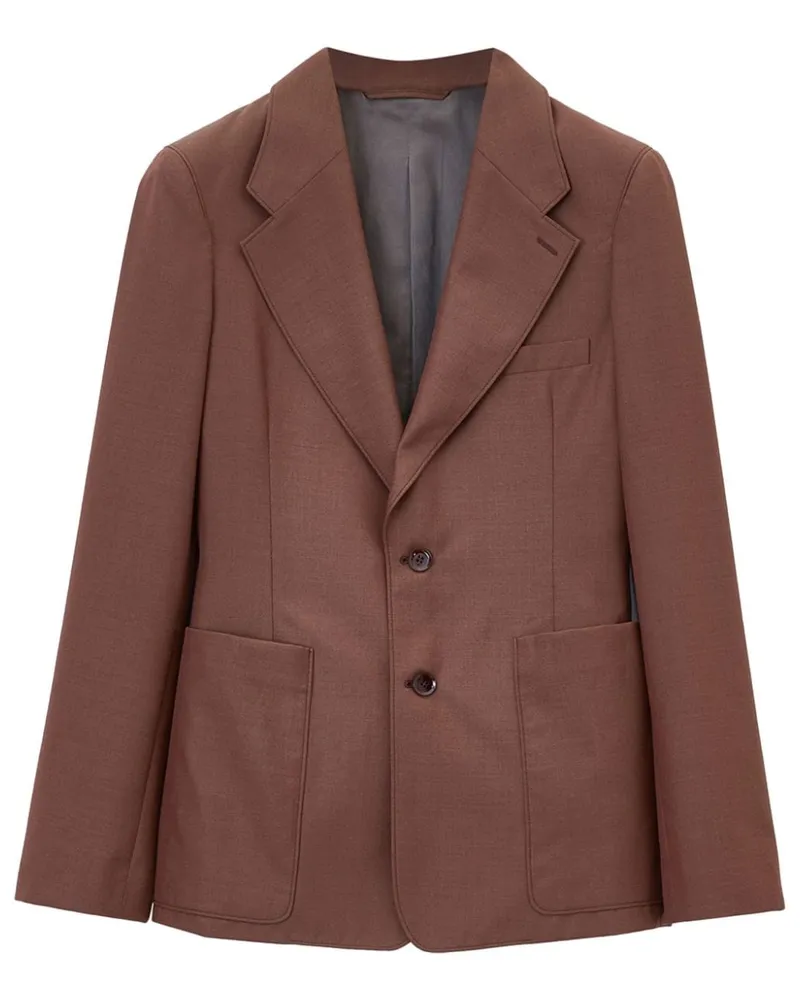 Christophe Lemaire Einreihiger Blazer - Braun Braun