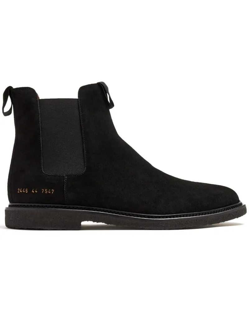 Common Projects Chelsea-Boots aus Wildleder - Schwarz Schwarz