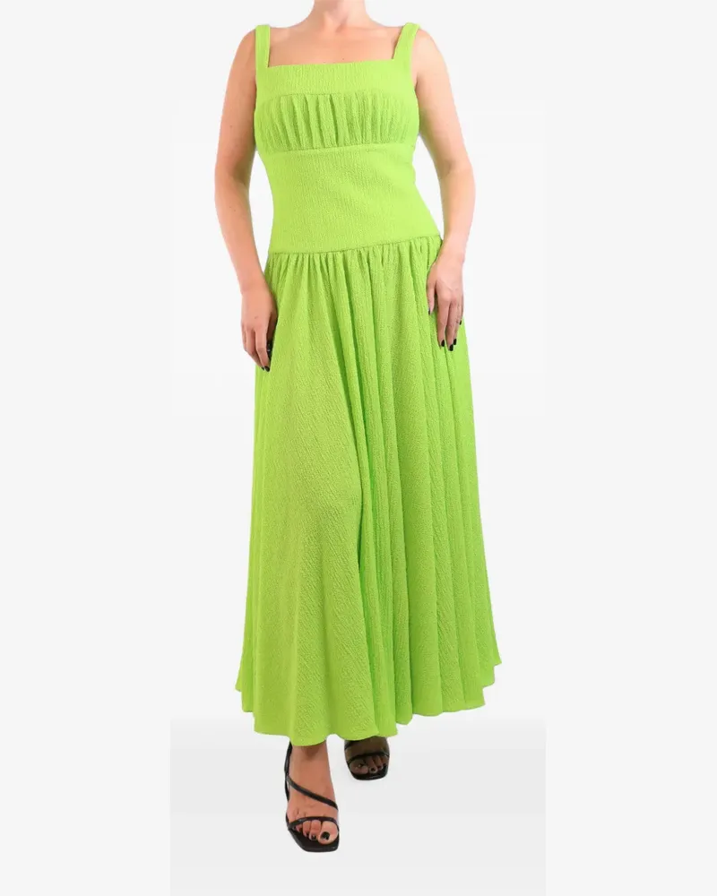 EMILIA WICKSTEAD pleated maxi dress - Grün Grün