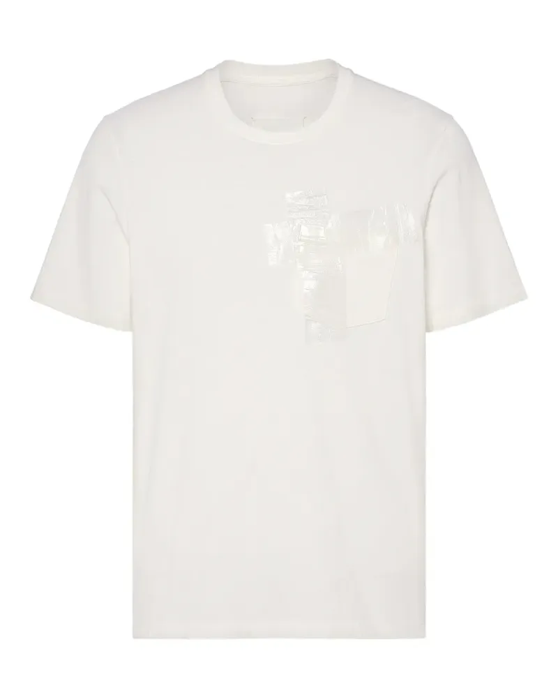 Maison Margiela T-Shirt mit Tasche - Weiß Weiß