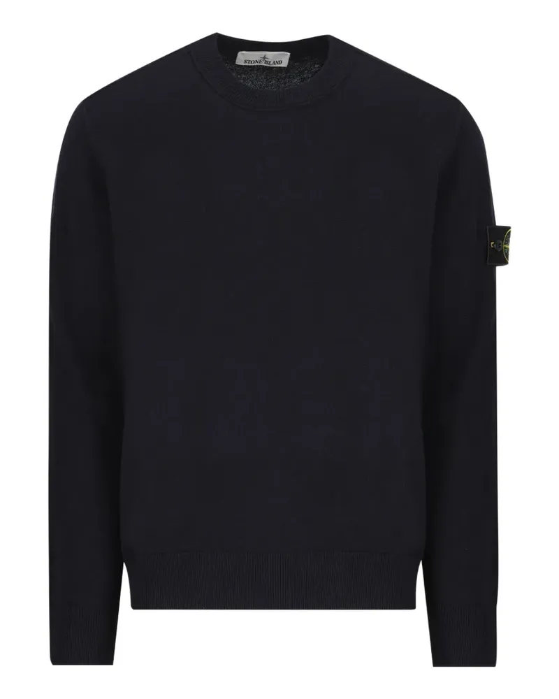 Stone Island Sweatshirt mit Logo-Patch - Blau Blau