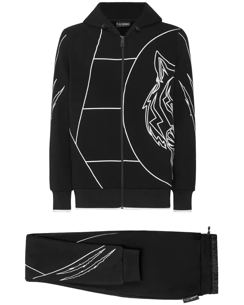 Philipp Plein Jogginganzug mit Kapuze - Schwarz Schwarz
