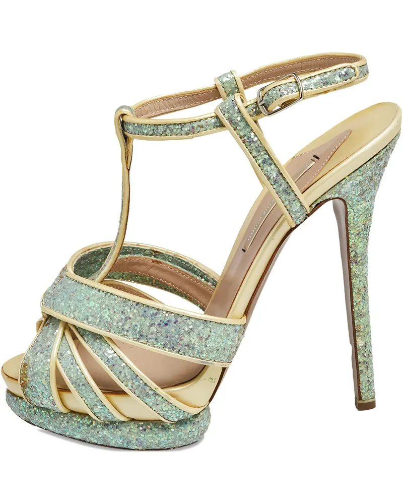 Nicholas Kirkwood Pre-owned Sandalen mit Plateau 135mm - Blau Blau