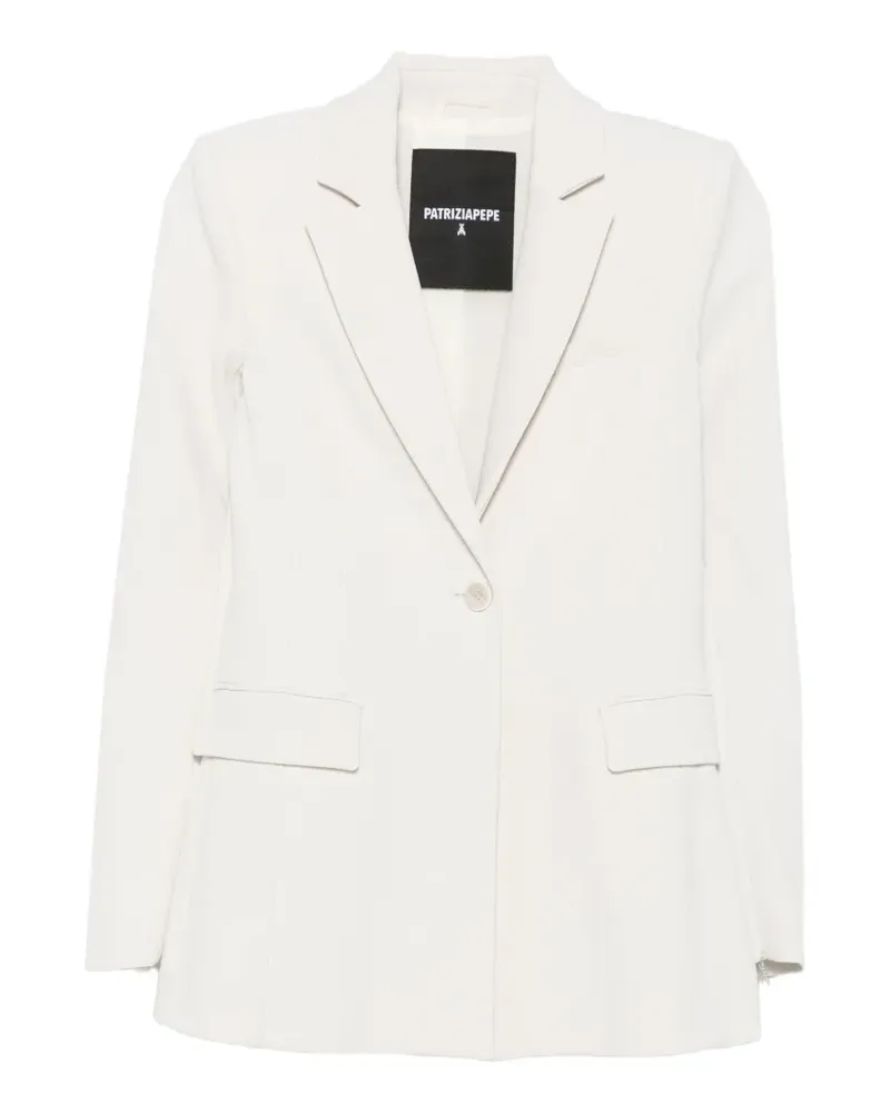 Patrizia Pepe Einreihiger Blazer - Grau Grau