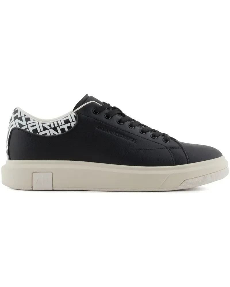 Armani Exchange Sneakers mit Logo - Schwarz Schwarz