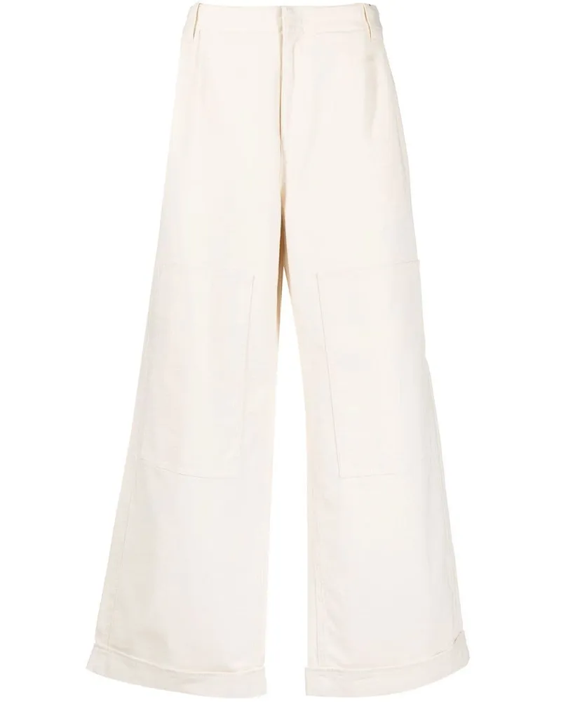 Etro Tief sitzende Wide-Leg-Hose - Nude Nude