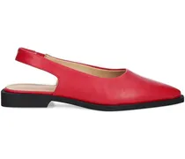 Slingback-Ballerinas mit spitzer Kappe - Rot