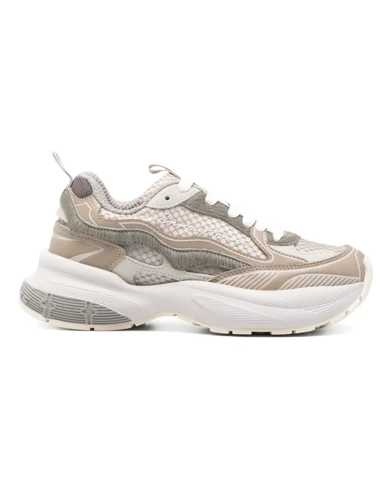 Emporio Armani exclusive pre leather sneakers - Nude Nude