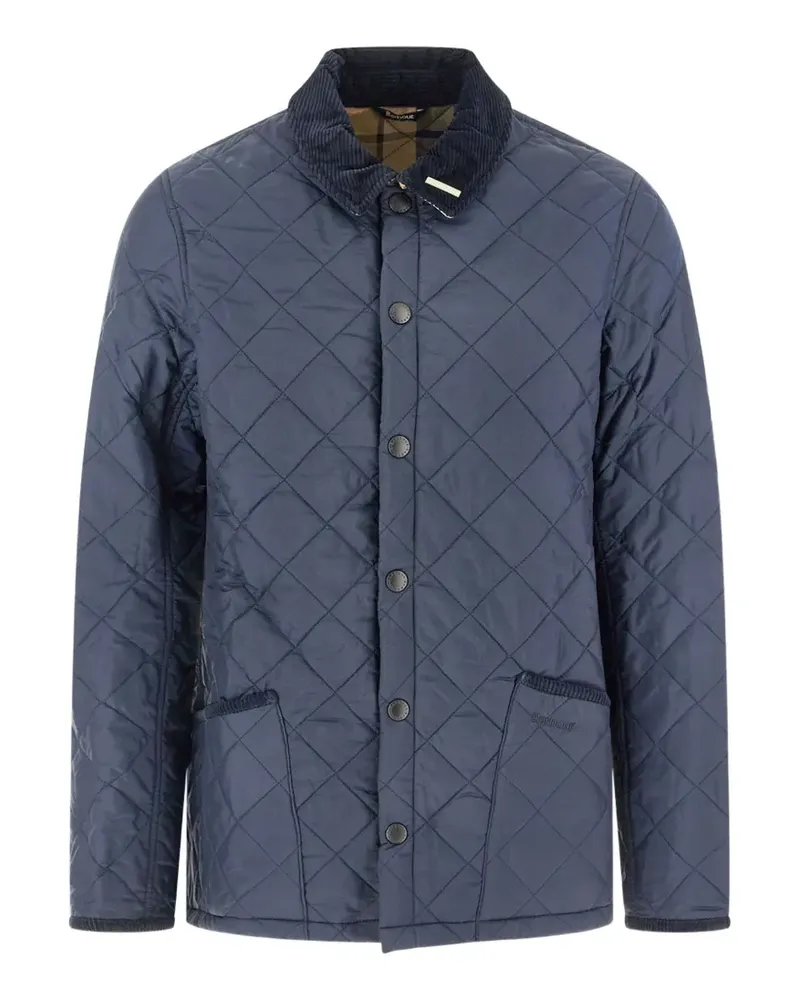 Barbour Steppjacke mit Cordkragen - Blau Blau