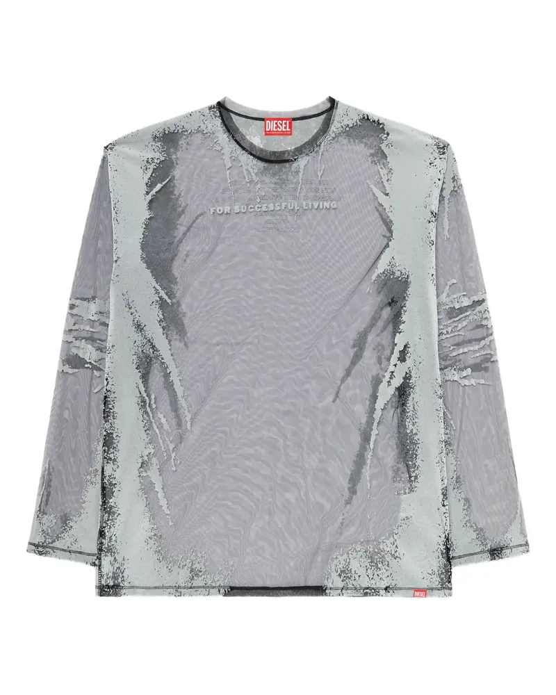 Diesel Remaster Capsule T-Hassan-LS-A T-Shirt - Schwarz Schwarz