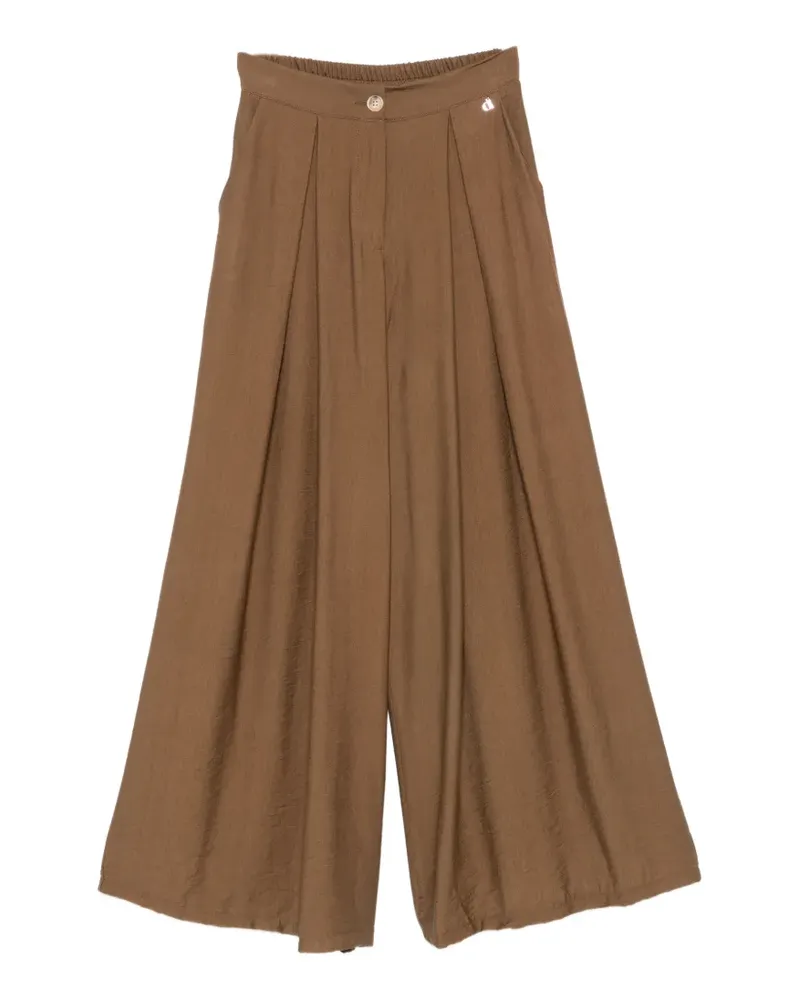 Dixie pleated wide-leg trousers - Braun Braun