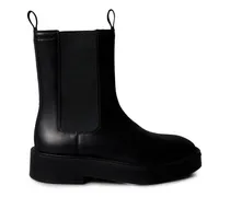 Chelsea-Boots aus Leder - Schwarz