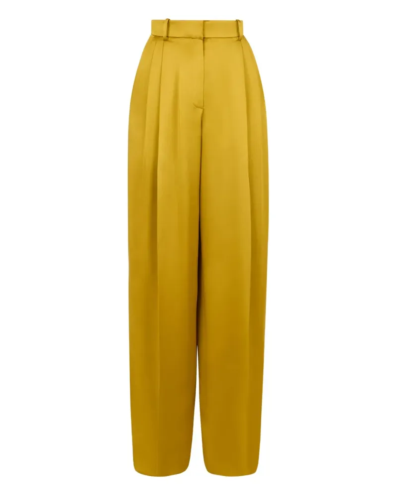 Nina Ricci Gerade Satinhose - Gelb Gelb