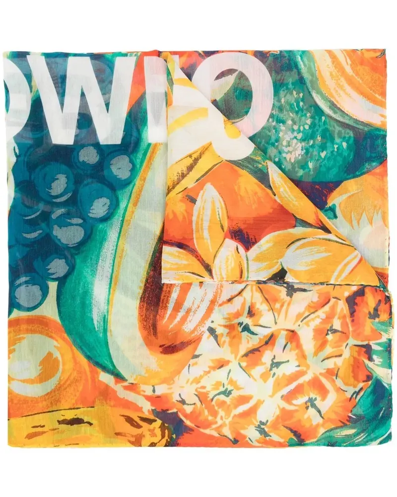 Orlebar Brown Schal mit grafischem Print - Orange Orange