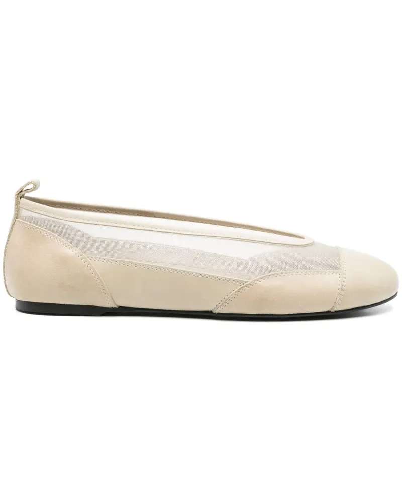 Paloma Wool Ballerinas aus Mesh - Nude Nude