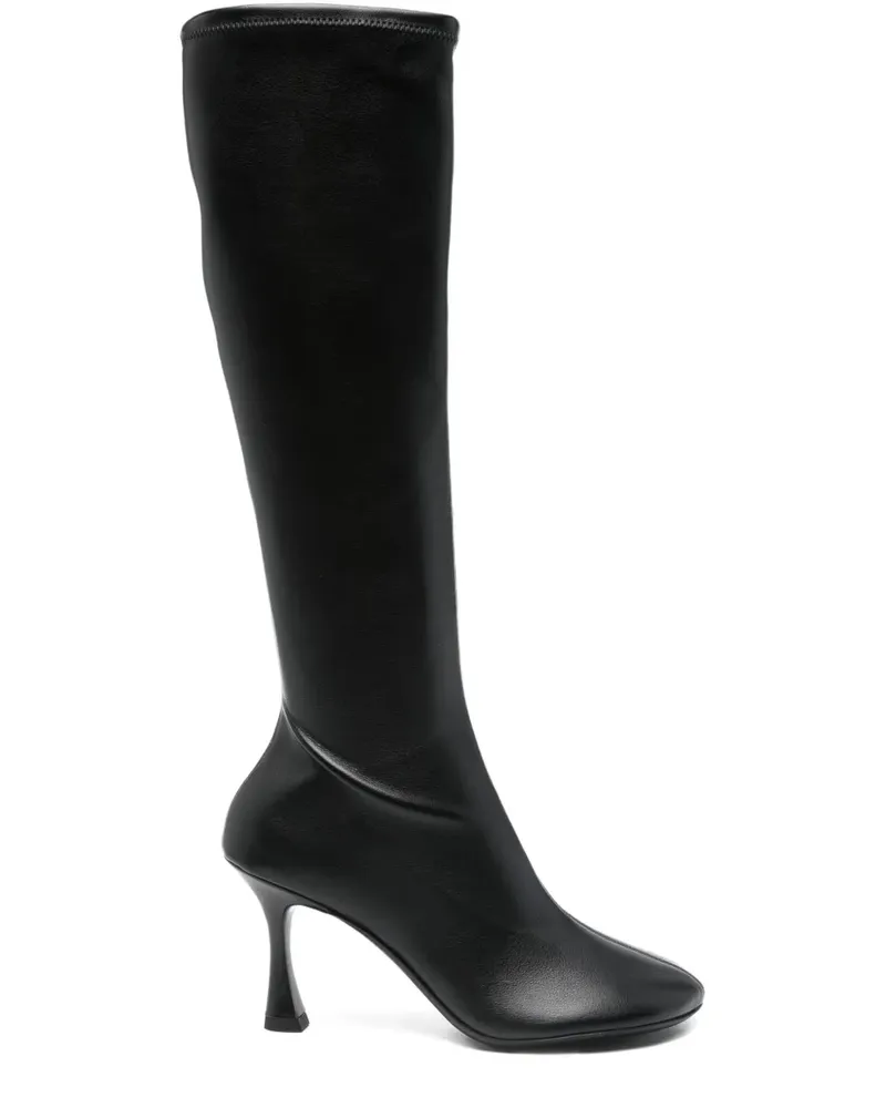 3JUIN Carine Stiefel mit Reißverschluss 80mm - Schwarz Schwarz