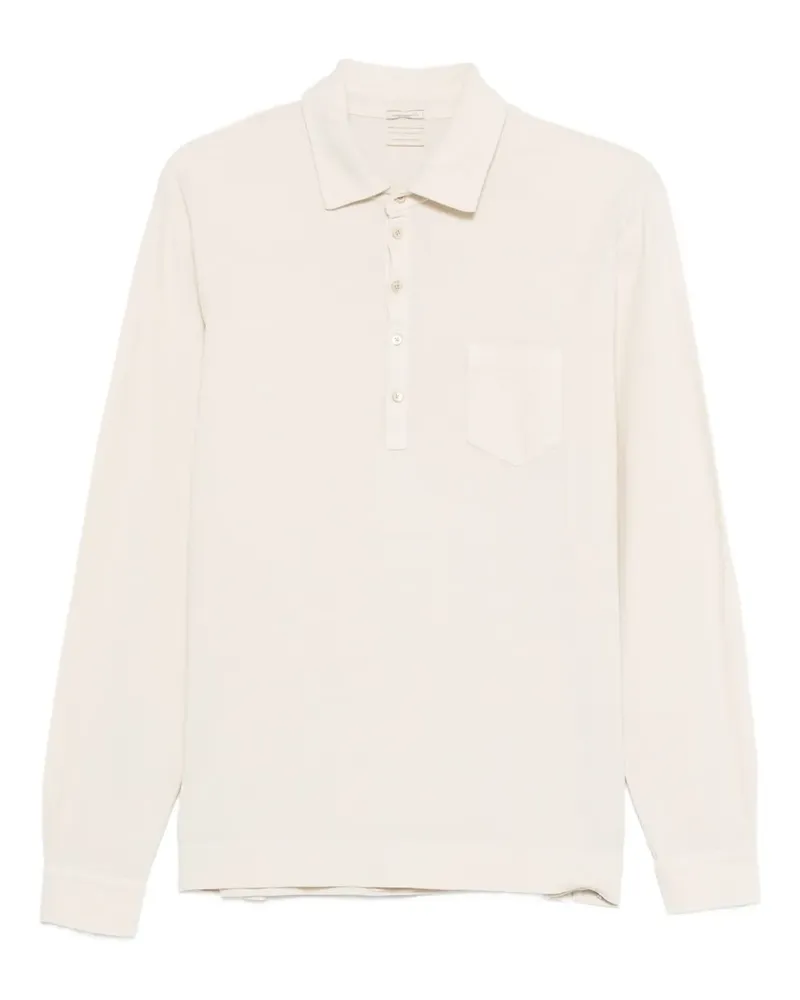 Massimo Alba Poloshirt mit Brusttasche - Nude Nude