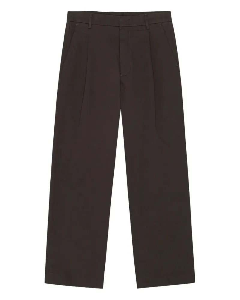NN 07 Plissierte Hose - Braun Braun