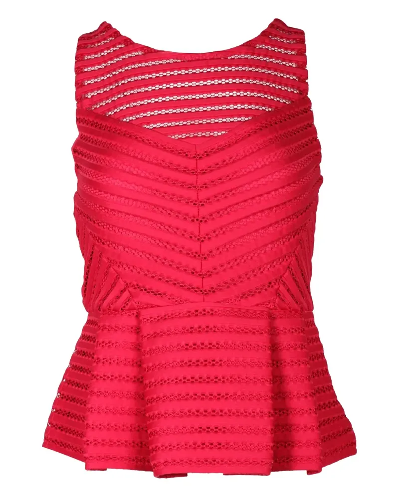 Maje sleeveless peplum top - Rot Rot