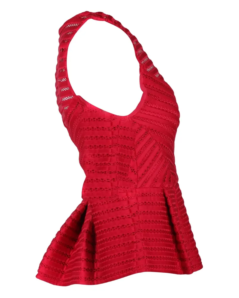 Maje sleeveless peplum top - Rot Rot